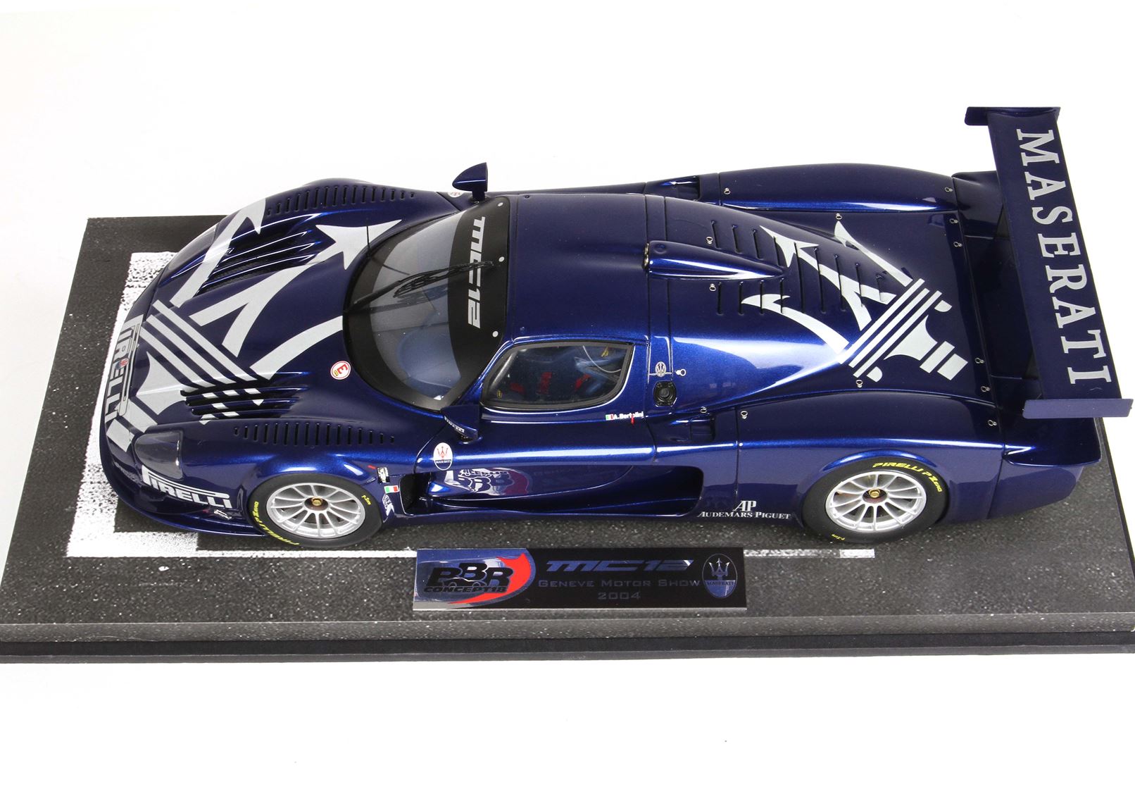シップスミニカー BBR 1/18 Maserati MC12 (No.33/FIA GT) Blue マセラッティ MC12 レーシングカー